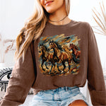 Brushstroke Painted Horses
