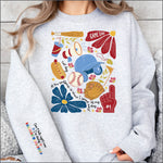 Can't Talk doing baseball Mom Stuff w sleeve DTF Transfer