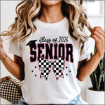 Checker Bow Senior 2026 DTF Transfer