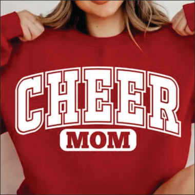 Cheer Mom Retro White DTF Transfer