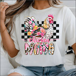 Chicken Mama Check DTF Transfer