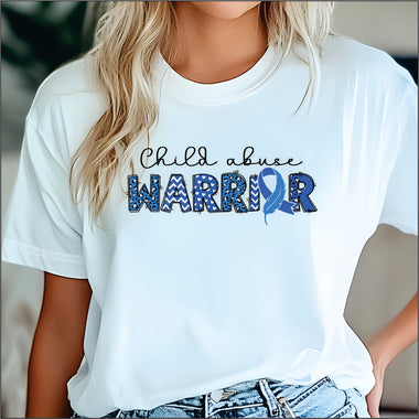 Child Abuse Warrior DTF Transfer