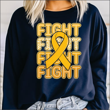 Childhood Cancer Fight DTF Transfer