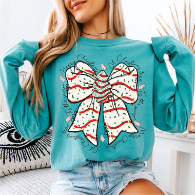 Christmas Tree Cake Bow