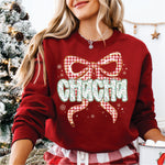 Christmas Red Check Bow Chacha