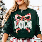 Christmas Red Check Bow Lola