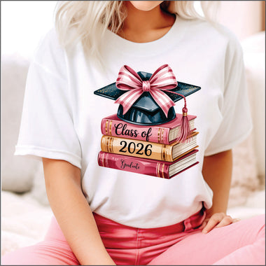 Class of 2026 Books DTF Transfer