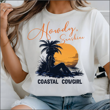 Coastal Cowgirl DTF Transfer
