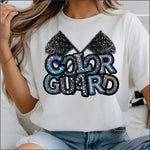 Color Guard Faux Rhinestone DTF Transfer
