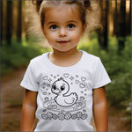 Coloring Easter Duckling