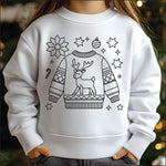 Coloring Shirt Sweater DTF Transfer