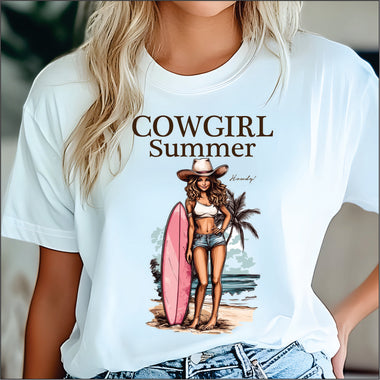 Cowgirl Summer w board DTF Transfer