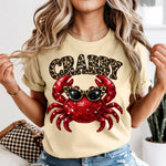 Crabby with Glasses DTF Transfer