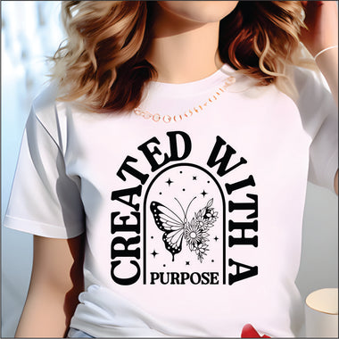 Created With A Purpose DTF Transfer