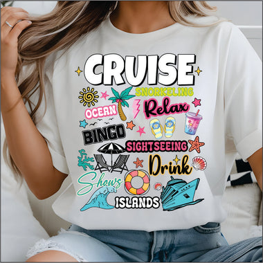 Cruise Icons DTF Transfer