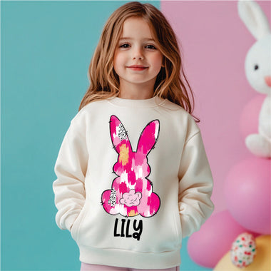 Custom Brushstroke Bunny w name