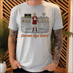 Custom Soccer Girl - your team, color, mascot name, name and hair color
