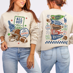 All Out All Game Front and Back DTF Transfer DTF Heat Press Transfer from Sweet Tee Transfers