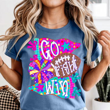 Go Fight Win DTF Transfer DTF Heat Press Transfer from Sweet Tee Transfers