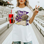 Friday Night Lights Purple and Gold DTF Transfer DTF Heat Press Transfer from Sweet Tee Transfers