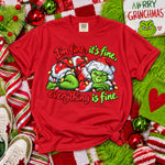 I'm Fine Grinch DTF Transfer DTF Heat Press Transfer from Sweet Tee Transfers
