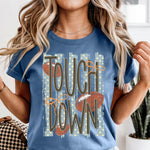 Touchdown Football Striped DTF Transfer DTF Heat Press Transfer from Sweet Tee Transfers