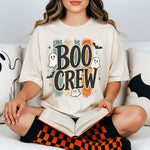 Boo Crew Striped with Ghost DTF Transfer DTF Heat Press Transfer from Sweet Tee Transfers