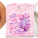 Find Out Who You Are and Do It on Purpose Dolly Parton DTF Transfer DTF Heat Press Transfer from Sweet Tee Transfers
