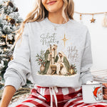 Silent Night Holy Night Nativity DTF Transfer DTF Heat Press Transfer from Sweet Tee Transfers