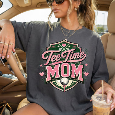 Tee Time Mom DTF Transfer DTF Heat Press Transfer from Sweet Tee Transfers