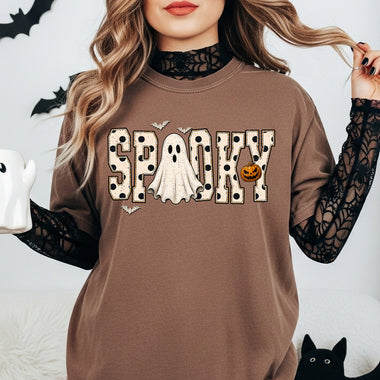 Spooky Polka Dot Ghost DTF Transfer DTF Heat Press Transfer from Sweet Tee Transfers