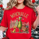 Mean Guy and Dog Whoville Christmas DTF Transfer DTF Heat Press Transfer from Sweet Tee Transfers