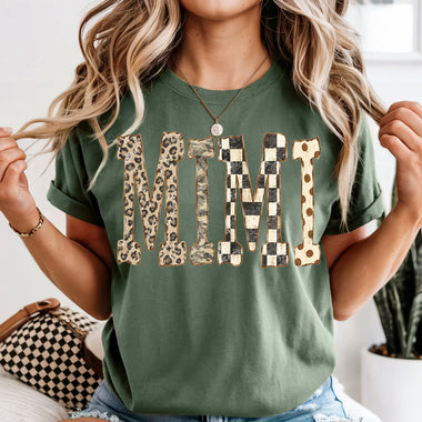 Mimi Camo Leopard Checkered DTF Transfer DTF Heat Press Transfer from Sweet Tee Transfers