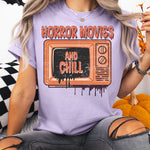 Horror Movies and Chill DTF Transfer DTF Heat Press Transfer from Sweet Tee Transfers