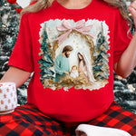 Nativity Scene Brushstroke DTF Transfer DTF Heat Press Transfer from Sweet Tee Transfers