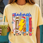 Third Grade Pencil Lightning Bolt DTF Transfer DTF Heat Press Transfer from Sweet Tee Transfers