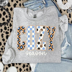 Retro Cozy Season Leopard DTF Transfer DTF Heat Press Transfer from Sweet Tee Transfers