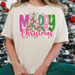 Merry Christmas Bright Colors DTF Transfer DTF Heat Press Transfer from Sweet Tee Transfers