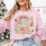 Joy to the World Pastel DTF Transfer DTF Heat Press Transfer from Sweet Tee Transfers