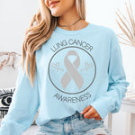 Lung Cancer Awareness DTF Transfer DTF Heat Press Transfer from Sweet Tee Transfers
