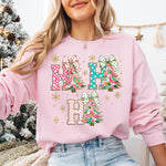 Colorful Ho Ho Ho Christmas DTF Transfer DTF Heat Press Transfer from Sweet Tee Transfers