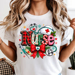 Christmas Nurse DTF Transfer DTF Heat Press Transfer from Sweet Tee Transfers