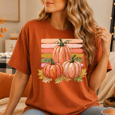 Girly Pink Pumpkin DTF Transfer DTF Heat Press Transfer from Sweet Tee Transfers