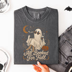 All Booked for Fall Ghost DTF Transfer DTF Heat Press Transfer from Sweet Tee Transfers