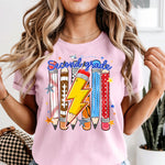 Second Grade Pencil Lightning Bolt DTF Transfer DTF Heat Press Transfer from Sweet Tee Transfers