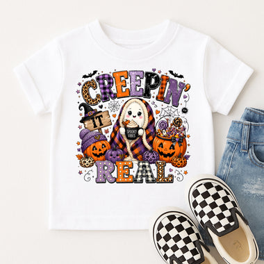 Creepin' It Real Halloween Ghost DTF Transfer DTF Heat Press Transfer from Sweet Tee Transfers