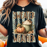 Sweater Weather Striped DTF Transfer DTF Heat Press Transfer from Sweet Tee Transfers