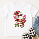Cool Santa with Elf Slippers DTF Transfer DTF Heat Press Transfer from Sweet Tee Transfers