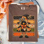 Fall Scarecrow Patchwork Crow DTF Transfer DTF Heat Press Transfer from Sweet Tee Transfers