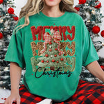 Merry Merry Merry Christmas Faux Yarn DTF Transfer DTF Heat Press Transfer from Sweet Tee Transfers